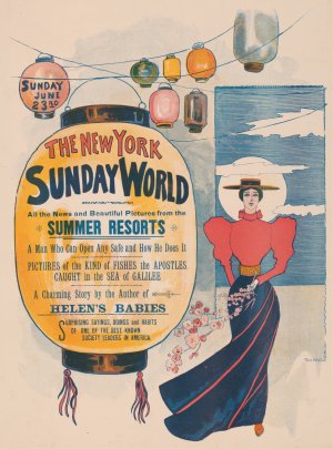 The New York Sunday World - Sunday June 23rd by Tom Mcgibb Oil Painting