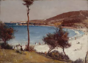 Holiday sketch at Coogee by Tom Roberts Oil Painting