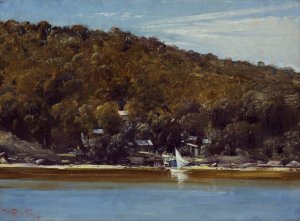 The camp, Sirius Cove by Tom Roberts Oil Painting
