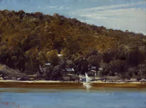 The camp, Sirius Cove by Tom Roberts Oil Painting