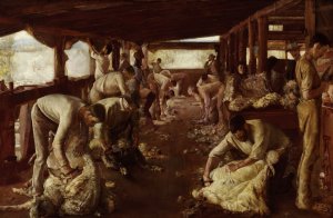 The Golden Fleece by Tom Roberts Oil Painting