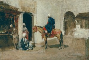 Moroccan on Horseback by Tomàs Moragas Oil Painting