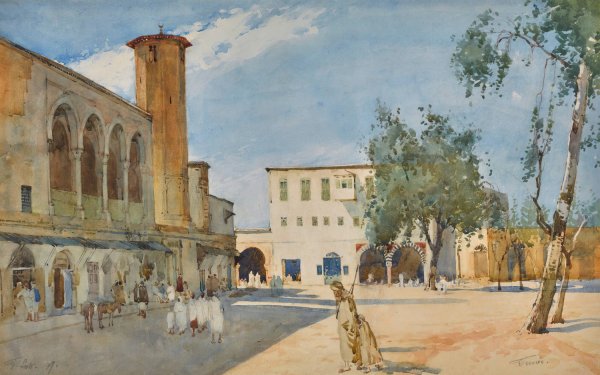 Tunis  by Tom Scott - Hand-Painted Oil Painting Reproduction