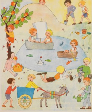 Buch der erfullten Wunsche by Tom Seidmann-Freud Oil Painting