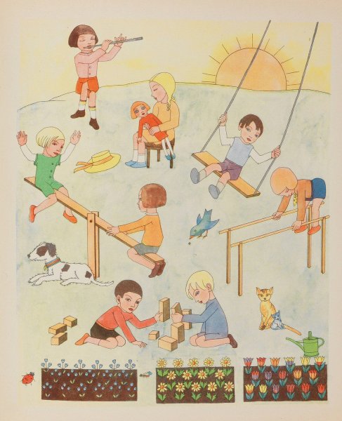 Buch der erfullten Wunsche  by Tom Seidmann-Freud - Hand-Painted Oil Painting Reproduction