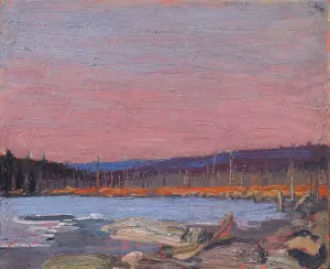A Northern Lake by Tom Thomson Oil Painting