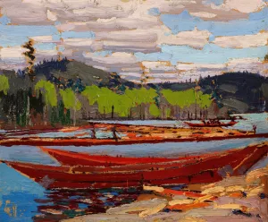 Boats by Tom Thomson Oil Painting