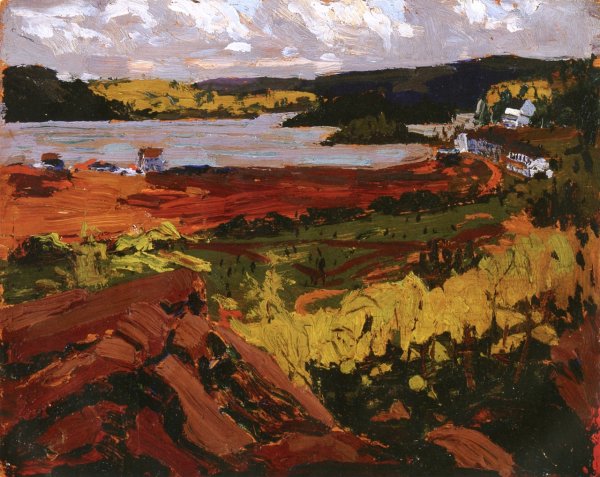 Main Product Photo of Canoe Lake, Mowat Lodge Painting by Tom Thomson