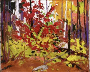 Red Sumac by Tom Thomson Oil Painting