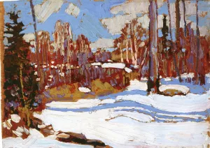 Woods in Winter by Tom Thomson Oil Painting