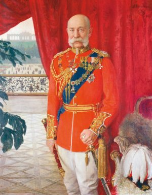 Kaiser Franz Joseph I. In Der Galauniform Eines Britischen Feldmarschalls by Tom Von Dreger Oil Painting