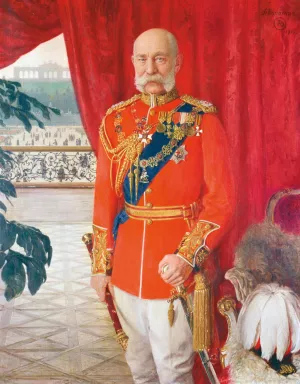 Kaiser Franz Joseph I. In Der Galauniform Eines Britischen Feldmarschalls by Tom Von Dreger Oil Painting