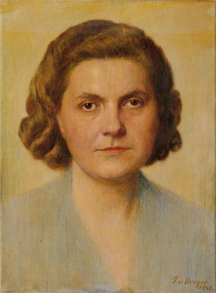 Main Product Photo of Portrait Of A Lady  Painting by Tom Von Dreger