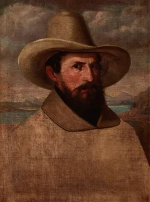 Self-Portrait by Tomasz Tyrowicz Oil Painting