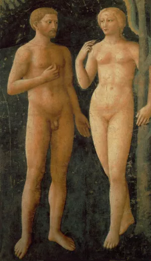 The Temptation painting by Tommaso Masolino