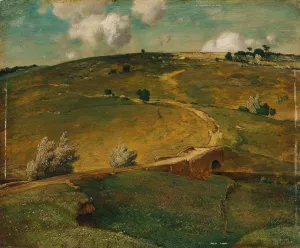 Frankische Landschaft by Toni Von Stadler Oil Painting