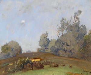 Landschaft by Toni Von Stadler Oil Painting