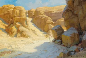 Tal der Konige, Luxor Oil painting by Tony Binder