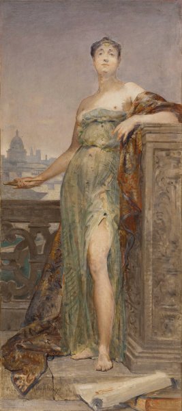L'Architecture  by Tony Robert-Fleury - Hand-Painted Oil Painting Reproduction