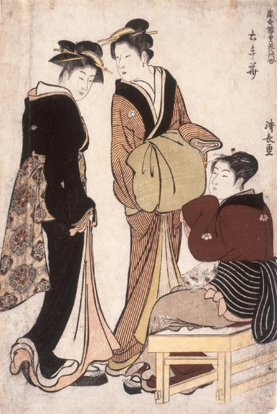 Main Product Photo of Flowers of Doteshita  Painting by Torii Kiyomasu