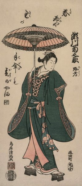 Segawa Kikunojo  by Torii Kiyomitsu - Hand-Painted Oil Painting Reproduction