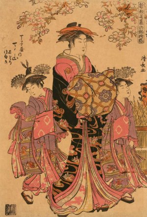 First Duty of Hiinagata Wakana by Torii Kiyonaga Oil Painting
