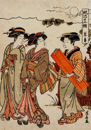 The Eighth Month by Torii Kiyonaga Oil Painting