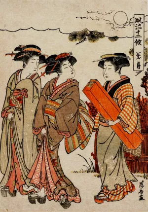 The Eighth Month by Torii Kiyonaga Oil Painting