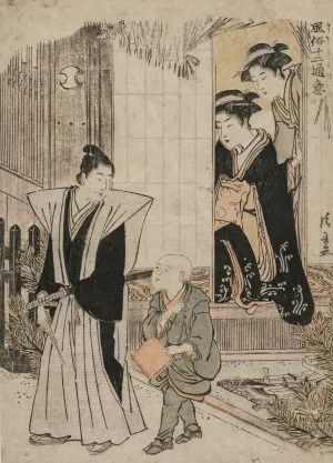 The First Month by Torii Kiyonaga Oil Painting
