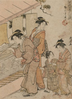 The Fourth Month by Torii Kiyonaga Oil Painting