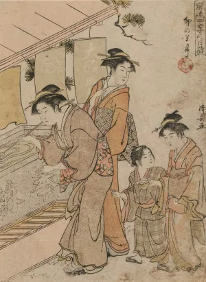 The Fourth Month by Torii Kiyonaga Oil Painting