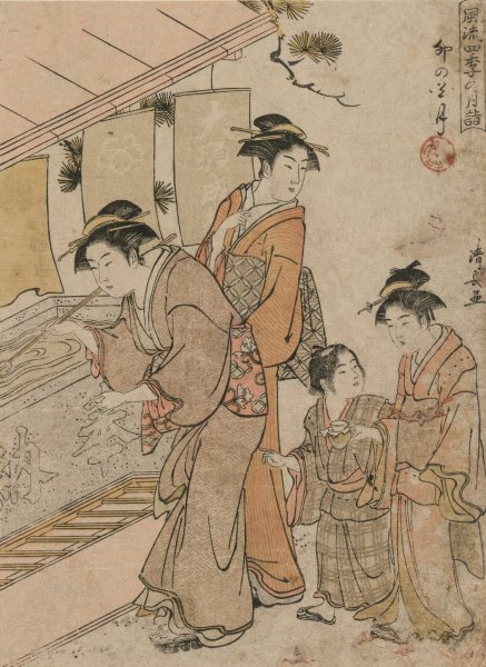 Main Product Photo of The Fourth Month  Painting by Torii Kiyonaga