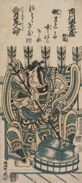 Main Product Photo of Ichikawa Ebizo III as Yanone Goro in Nenriki arahitogami  Painting by Torii Kiyonobu