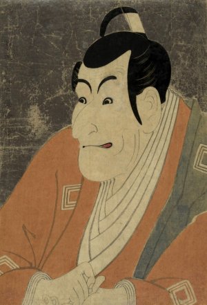 Ichikawa ebizo no takemura sadanoshin by Toshusai Sharaku Oil Painting