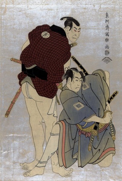 Sandaime Otani oniji shodai ichikawa omezo  by Toshusai Sharaku - Hand-Painted Oil Painting Reproduction