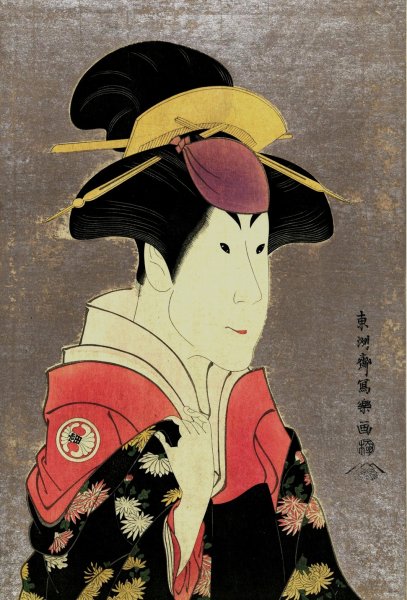 Segawa tomisaburo as yadorigi, wife of ogishi kurando by Toshusai Sharaku - Hand-Painted Oil Painting Reproduction