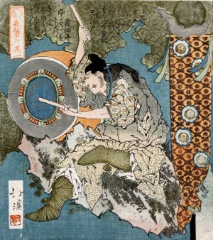 The Spring Cave by Totoya Hokkei Oil Painting