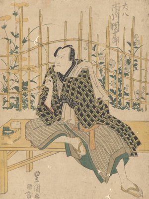 Actor on Bench by Toyokuni Utagawa Oil Painting