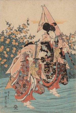 Actors by Toyokuni Utagawa Oil Painting