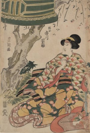 Ichikawa Dannosuke no Tsunajo by Toyokuni Utagawa Oil Painting