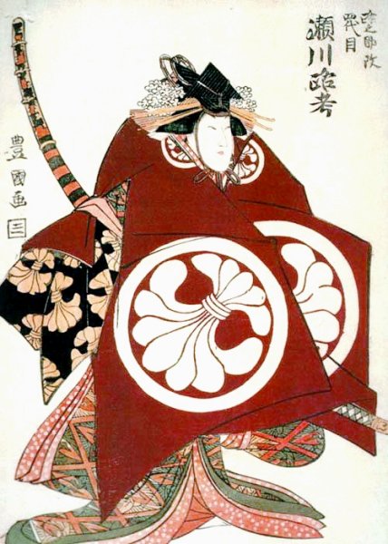 Main Product Photo of Rok Segawa VI as Tomoe-Gozen Painting by Toyokuni Utagawa