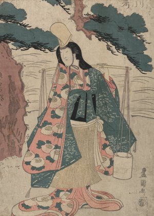 Segawa Roko no Matsukaze by Toyokuni Utagawa Oil Painting