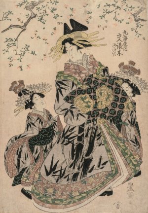 The Courtesan Katakoshigi by Toyokuni Utagawa Oil Painting