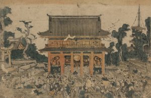 Ukie Kinryuzan ichi no zu by Toyokuni Utagawa Oil Painting