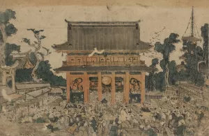 Ukie Kinryuzan ichi no zu by Toyokuni Utagawa Oil Painting