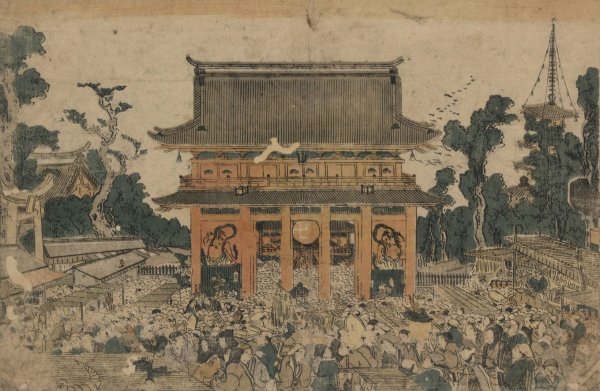 Main Product Photo of Ukie Kinryuzan ichi no zu  Painting by Toyokuni Utagawa