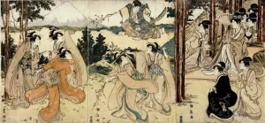 Yatsushi kuramayama by Toyokuni Utagawa Oil Painting