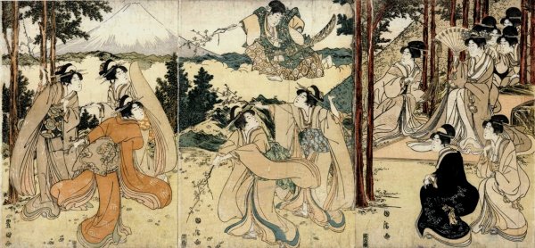 Yatsushi kuramayama  by Toyokuni Utagawa - Hand-Painted Oil Painting Reproduction