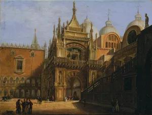 Der Hof des Dogenpalastes by Tranquillo Orsi Oil Painting