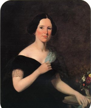 Mrs. James F. Robinson also known as Willina S. Hernson by Trevor Thomas Fowler Oil Painting